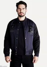 Carregar imagem no visualizador da galeria, Jaqueta Puffer Ellus Baseball NY Patch Azul Marinho