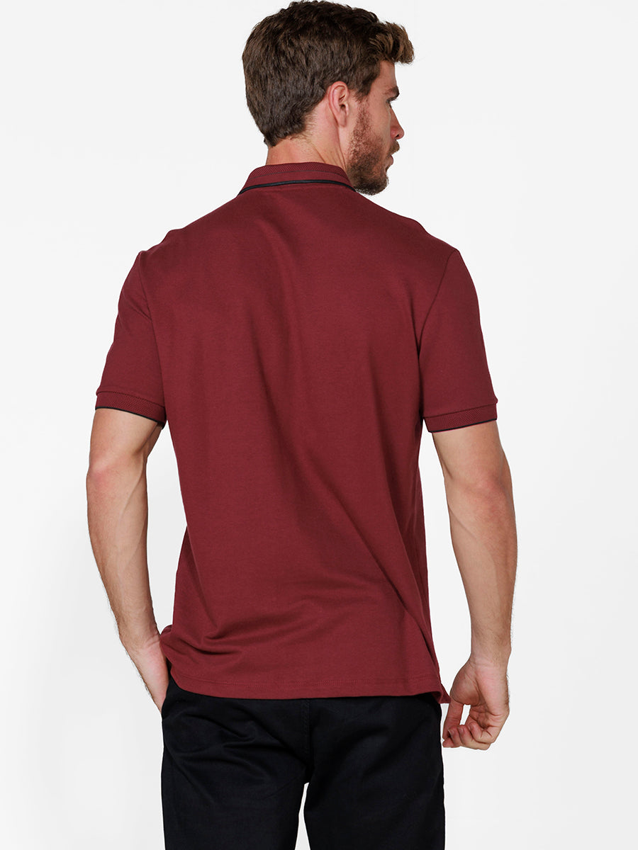 Polo Piquet Zíper Bricks