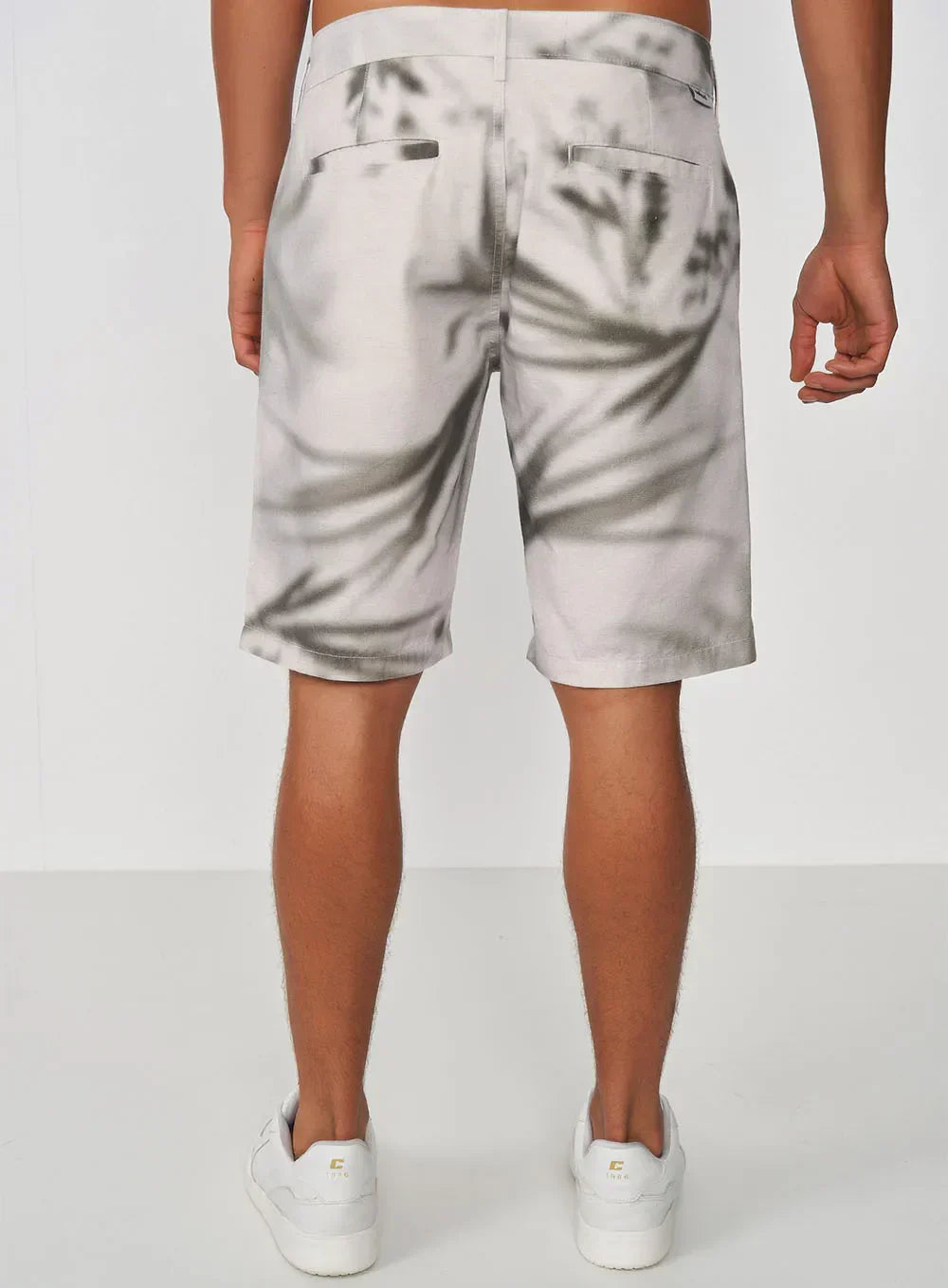 Bermuda Davi Sombras Com Linho Linge