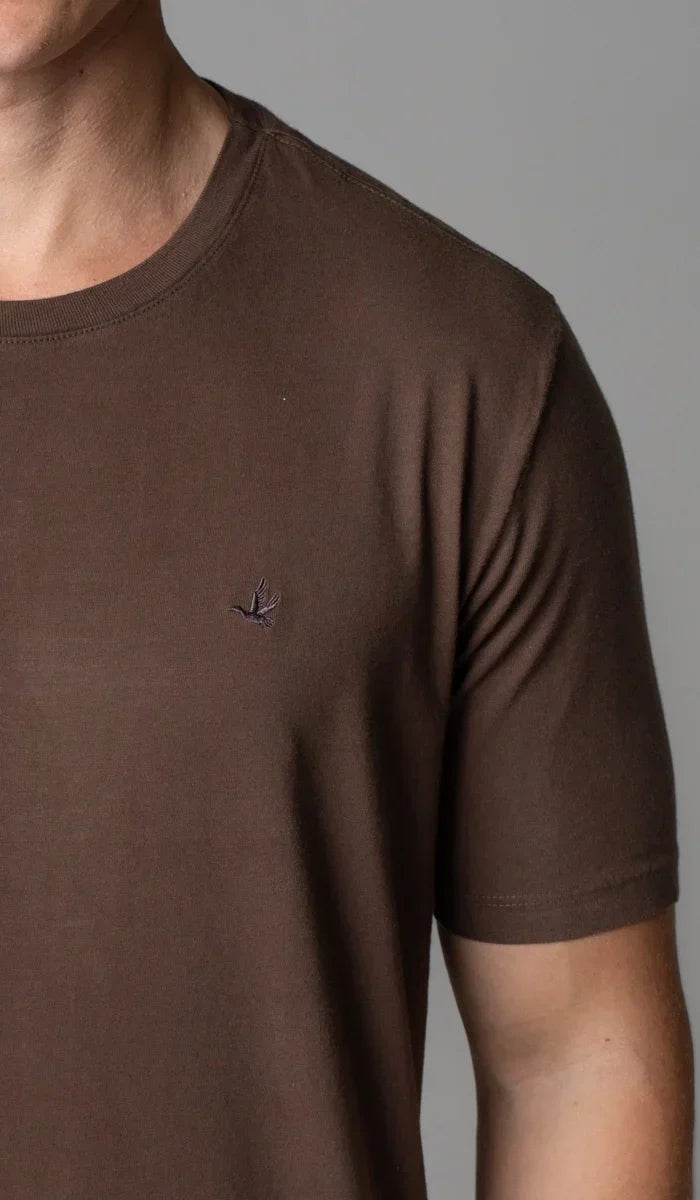 T-Shirt Manga Curta Gola Careca Lisa Reativa